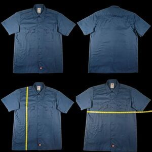 Vintage Dickies Men's Short Sleeve Twill Work Shirt in dark navy Work Wear Gorp